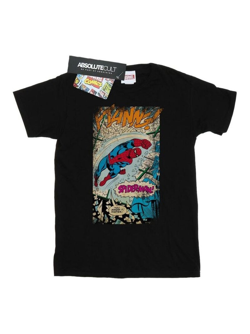 Marvel - T-shirt motif Homme araignée FTANNG Noir - Kiabi