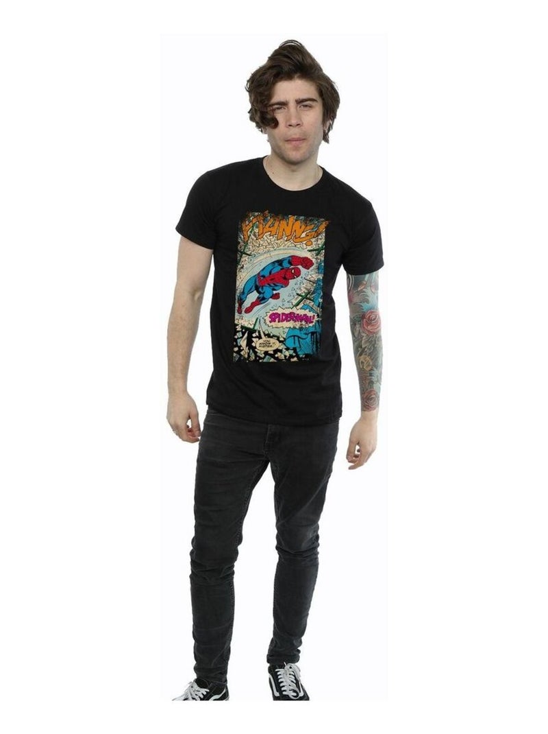 Marvel - T-shirt motif Homme araignée FTANNG Noir - Kiabi