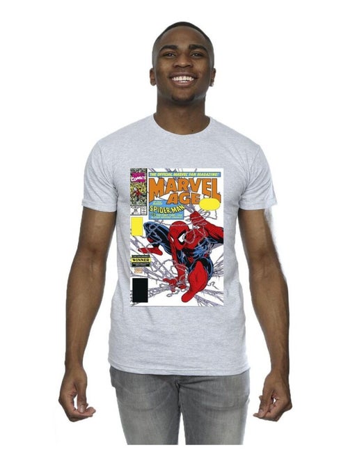 Marvel - T-shirt motif Homme araignée motif/style couverture de bande dessinée MARVEL AGE - Kiabi