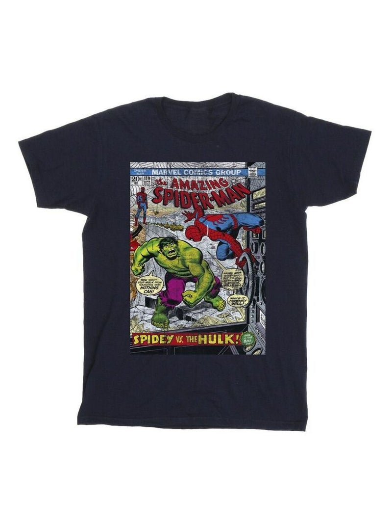 Marvel - T-shirt motif Homme araignée motif/style Housse Bleu marine - Kiabi