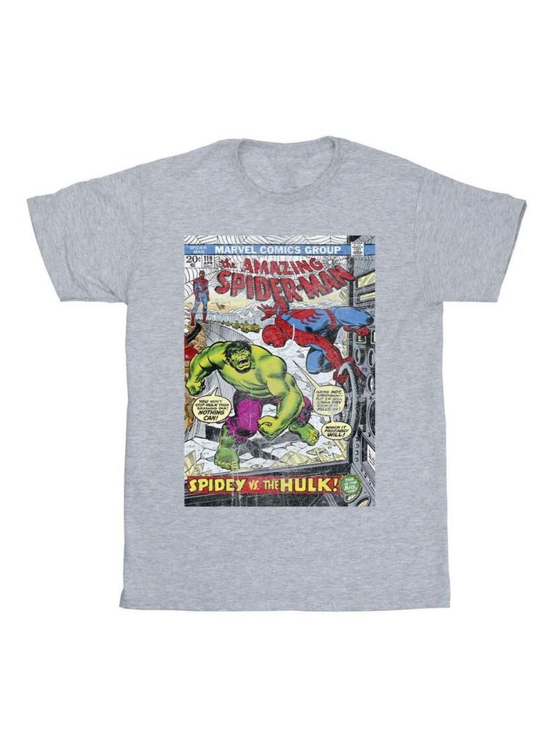 Marvel - T-shirt motif Homme araignée motif/style Housse Gris chiné - Kiabi