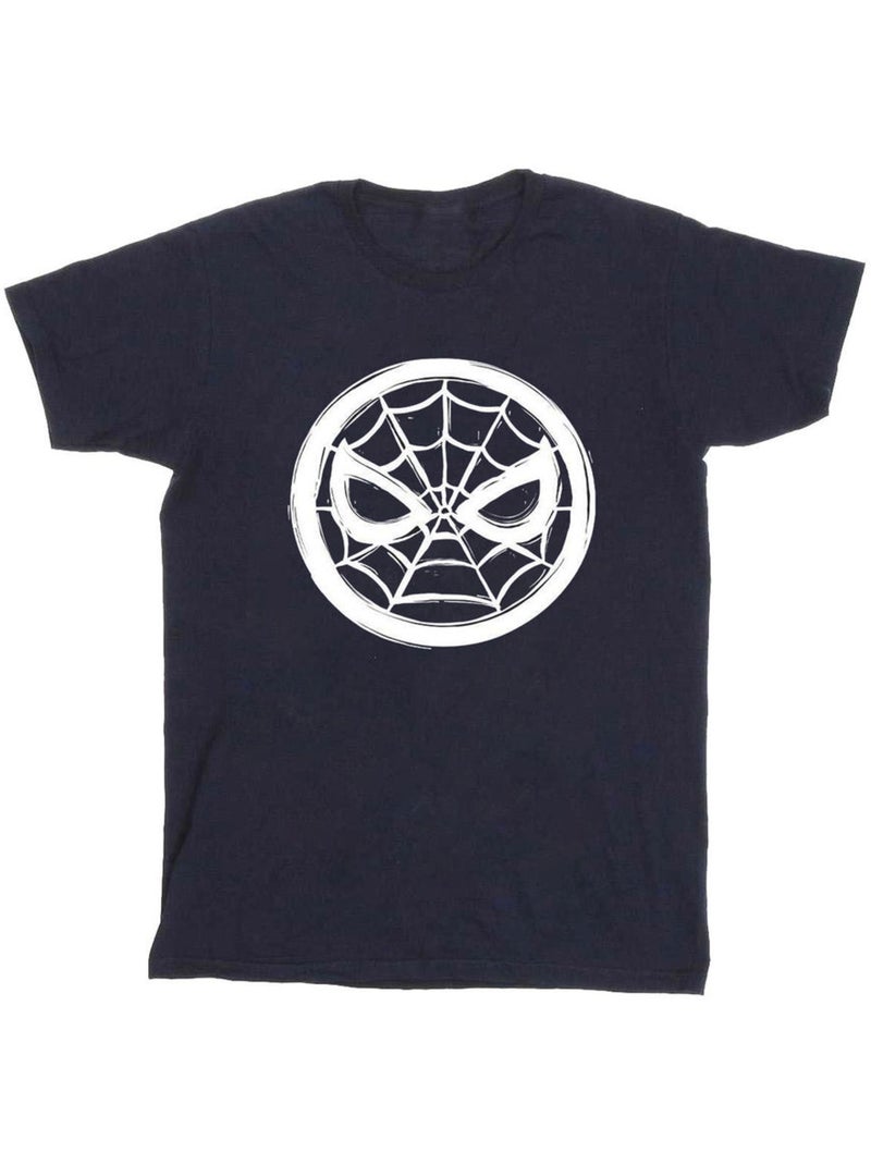 Marvel - T-shirt motif Homme araignée motif/style logo Bleu marine - Kiabi