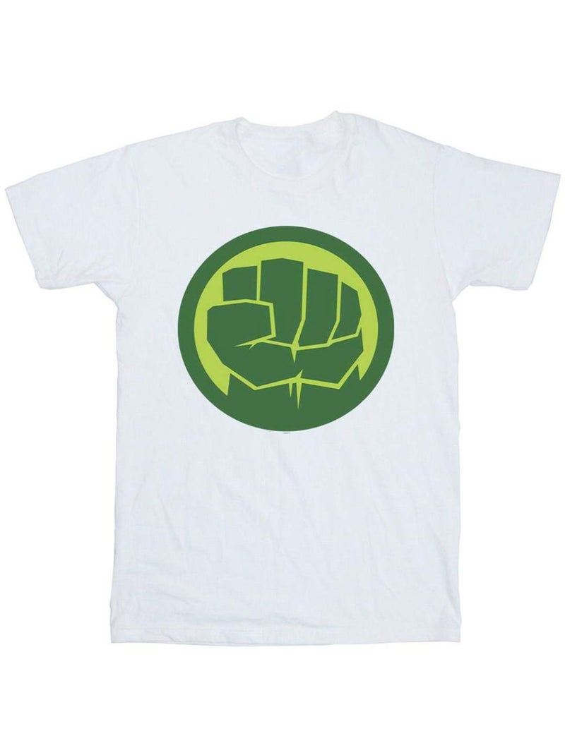 Marvel - T-shirt motif Hulk motif/style logo Blanc - Kiabi