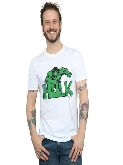 Marvel - T-shirt motif Hulk motif/style Pixel - Kiabi