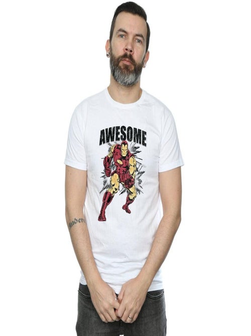Marvel - T-shirt motif Iron Man AWESOME - Kiabi