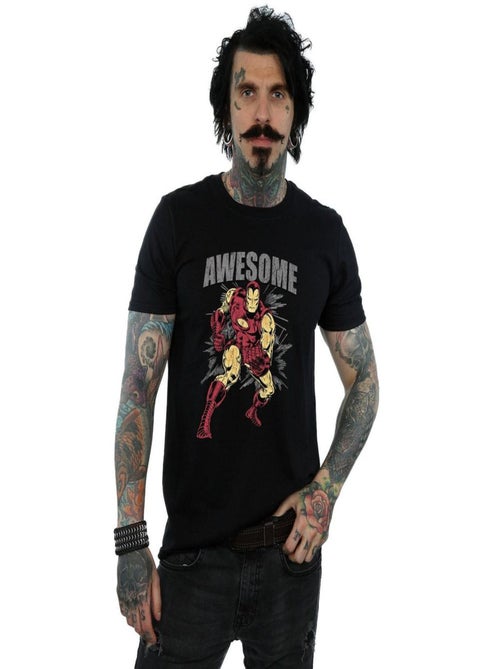 Marvel - T-shirt motif Iron Man AWESOME - Kiabi