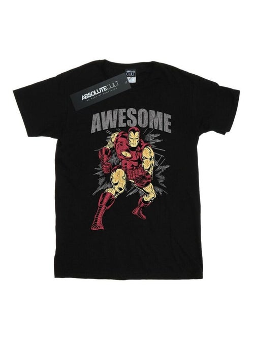 Marvel - T-shirt motif Iron Man AWESOME - Kiabi