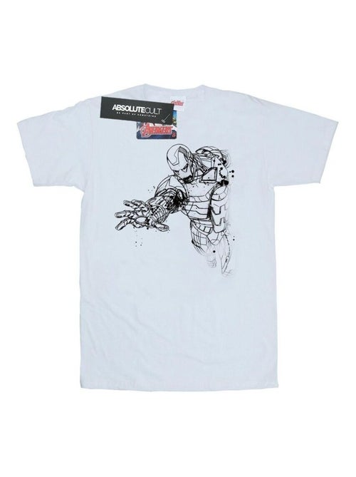 Marvel - T-shirt motif Iron Man motif/style esquisse monochrome AVENGERS - Kiabi Marvel - T-shirt motif Iron Man motif/style esquisse monochrome AVENGERS - Kiabi