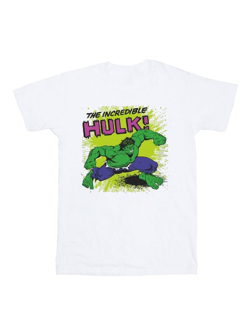Marvel - T-shirt motif L'incroyable Hulk Blanc - Kiabi