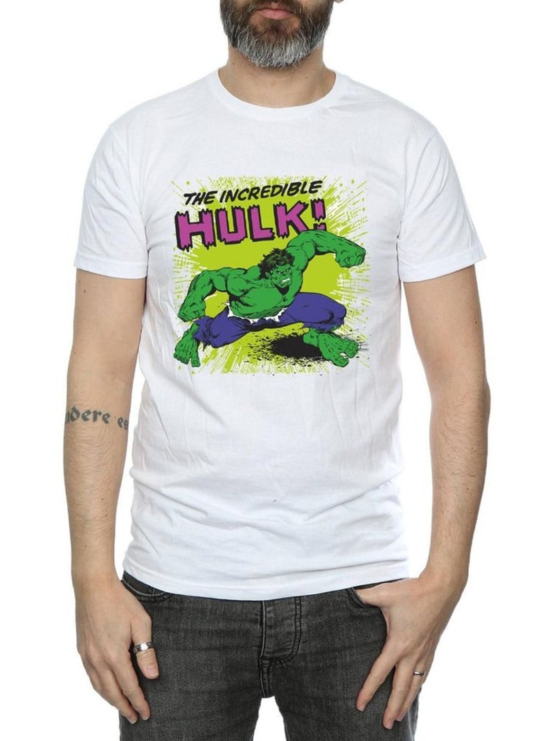 Marvel - T-shirt motif L'incroyable Hulk Blanc - Kiabi