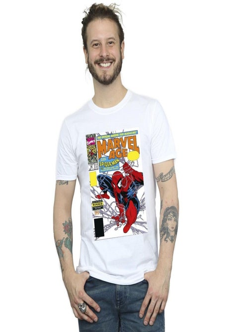 Marvel - T-shirt motif Spider-Man motif/style couverture de bande dessinée MARVEL AGE - Kiabi