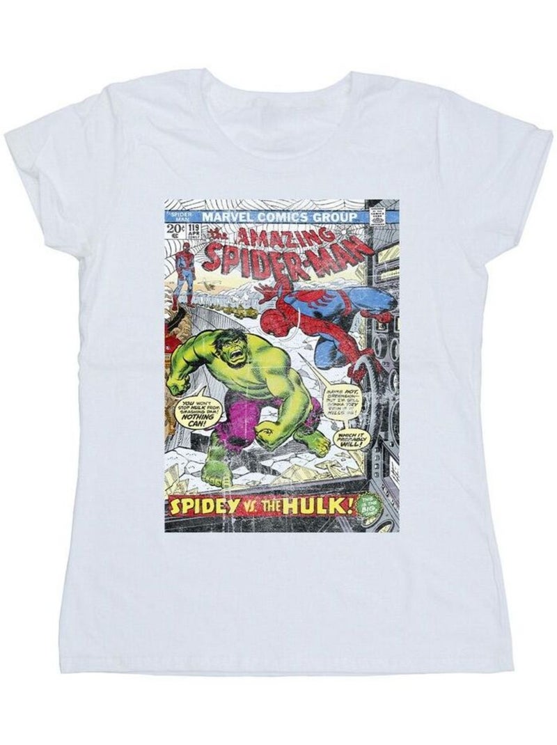Marvel - T-shirt motif Spider-Man motif/style Housse Blanc - Kiabi