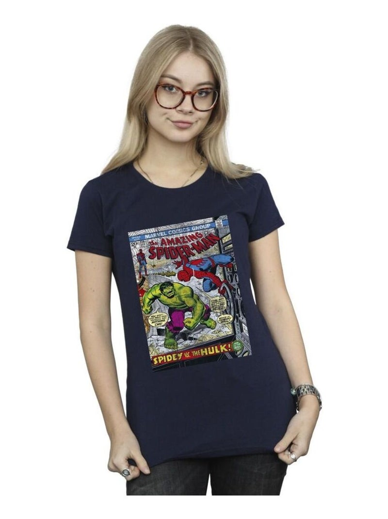 Marvel - T-shirt motif Spider-Man motif/style Housse Bleu marine - Kiabi