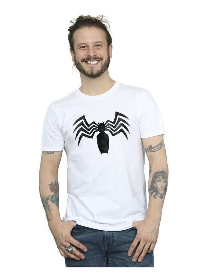 Marvel - T-shirt motif Venin motif/style emblème Blanc - Kiabi
