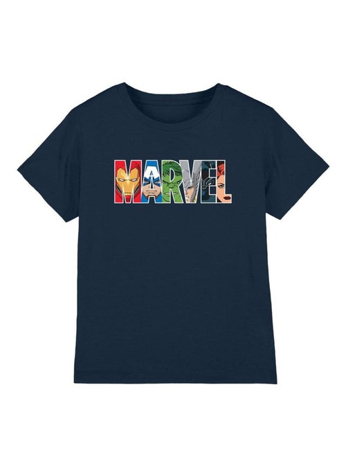 Marvel - T-shirt motif visages des personnages - Kiabi