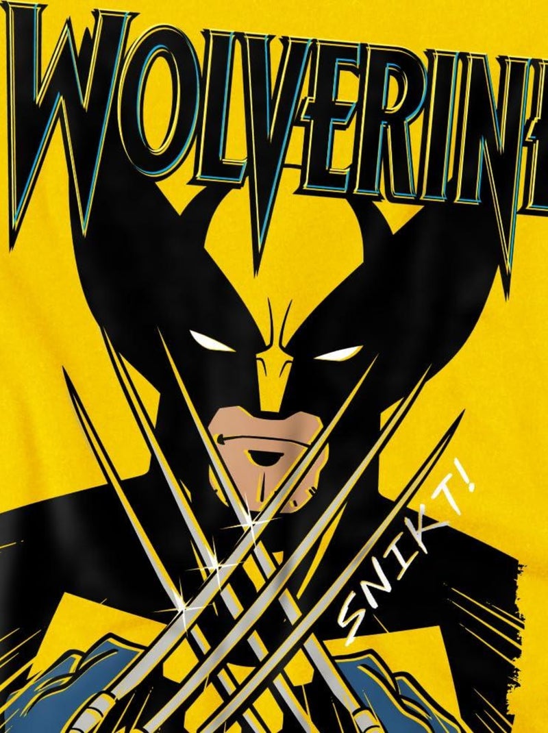 Marvel - T-shirt motif Wolverine X-MEN Jaune - Kiabi
