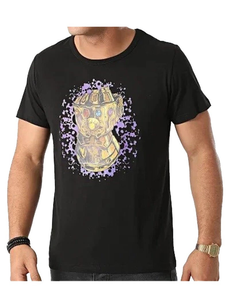 Marvel - T-shirt motif/style Gant de l´infini Noir - Kiabi