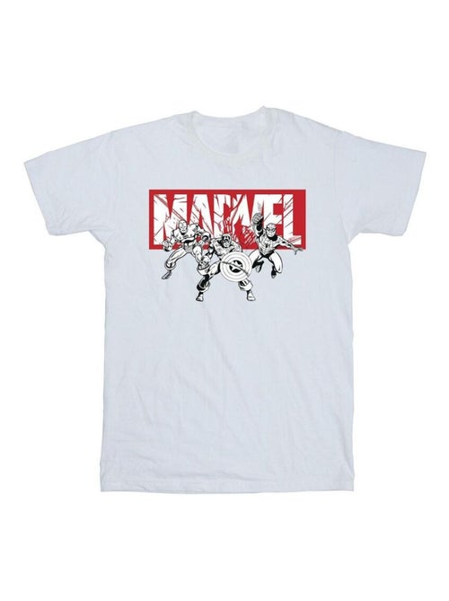 Marvel - T-shirt motif/style groupe de super-héros - Kiabi Marvel - T-shirt motif/style groupe de super-héros - Kiabi