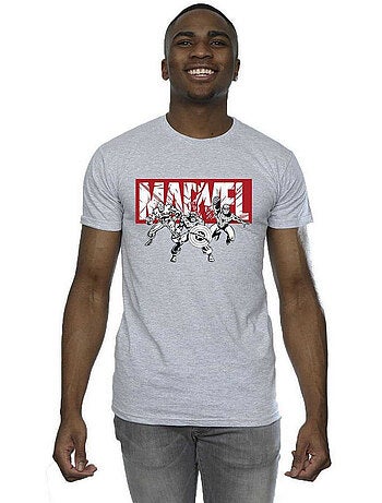 Marvel - T-shirt motif/style groupe de super-héros