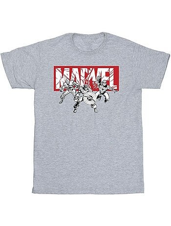Marvel - T-shirt motif/style groupe de super-héros