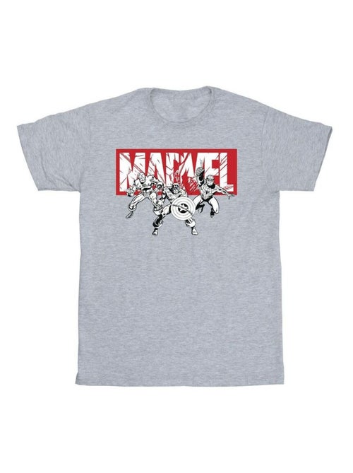 Marvel - T-shirt motif/style groupe de super-héros - Kiabi Marvel - T-shirt motif/style groupe de super-héros - Kiabi