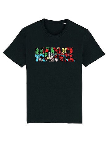 Marvel - T-shirt motif/style personnage (Captain America, Hulk, Iron Man, Spider-Man, Thor)