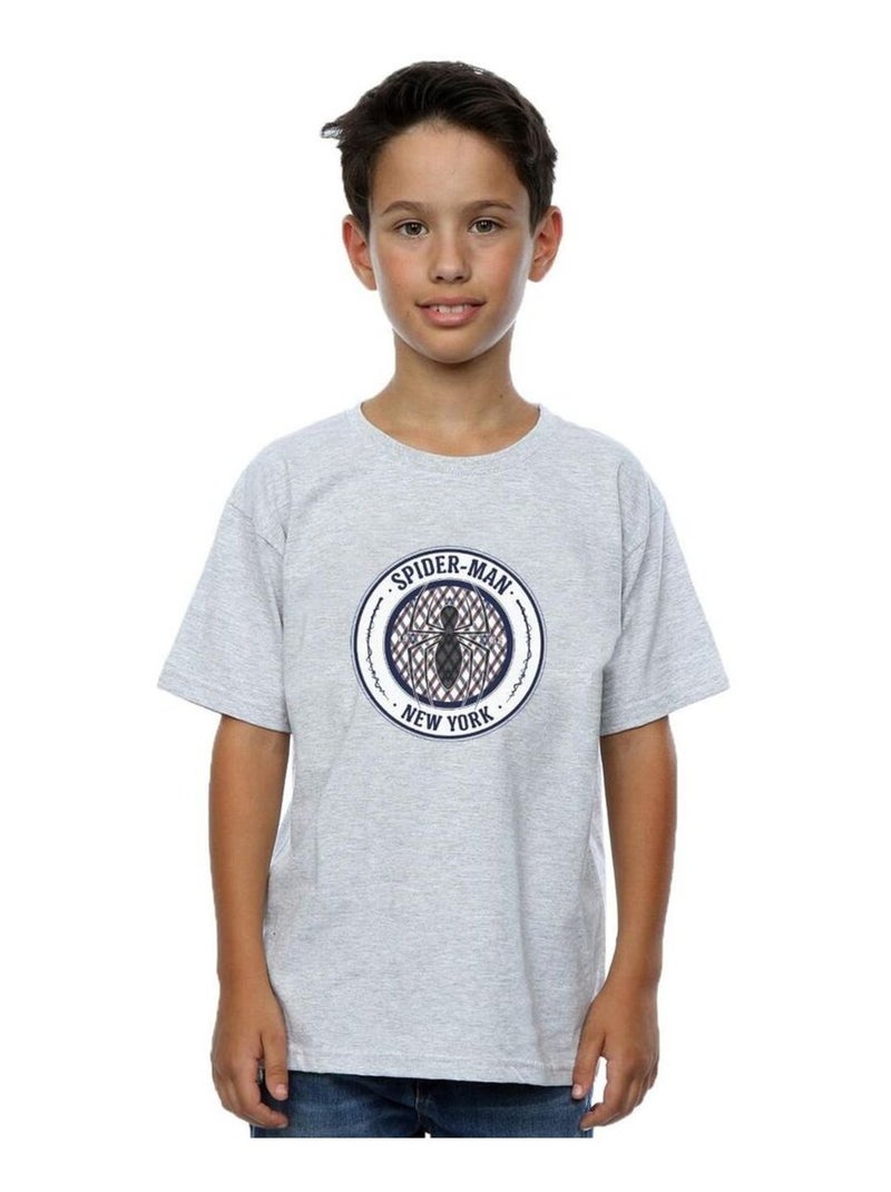 Marvel - T-shirt NEW YORK Gris chiné - Kiabi