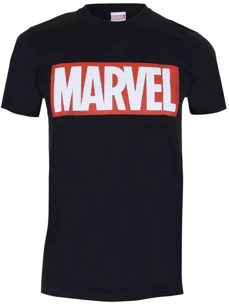 Marvel - T-shirt Noir Rouge Blanc - Kiabi