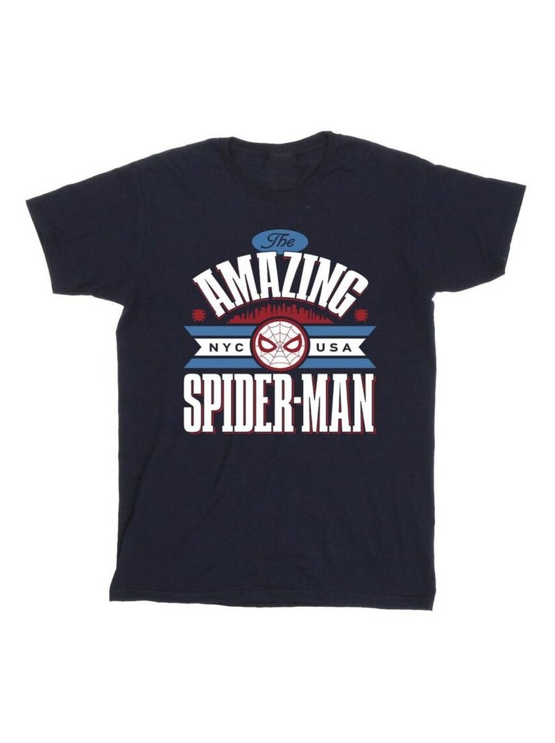 Marvel - T-shirt NYC AMAZING Bleu marine - Kiabi