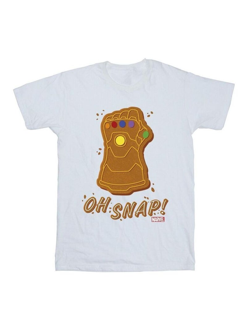 Marvel - T-shirt OH SNAP Blanc - Kiabi