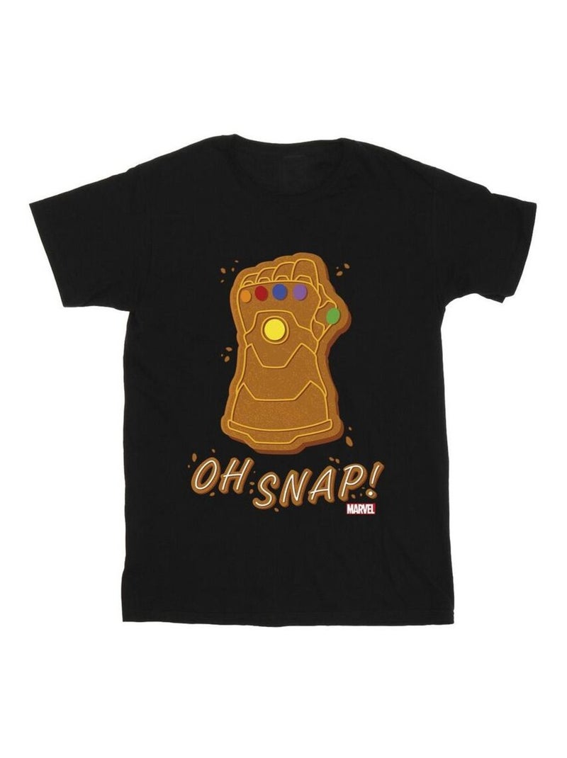 Marvel - T-shirt OH SNAP Noir - Kiabi