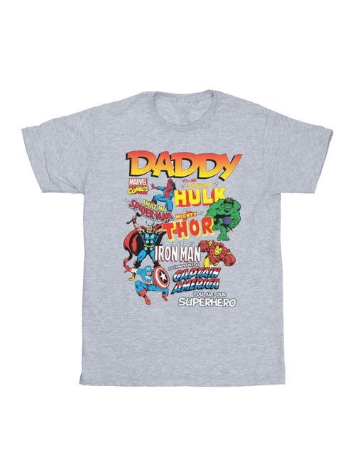 Marvel - T-shirt OUR DAD SUPERHERO - Kiabi