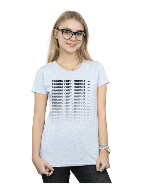 Marvel - T-shirt PAGING CAPTAIN MARVEL - Kiabi
