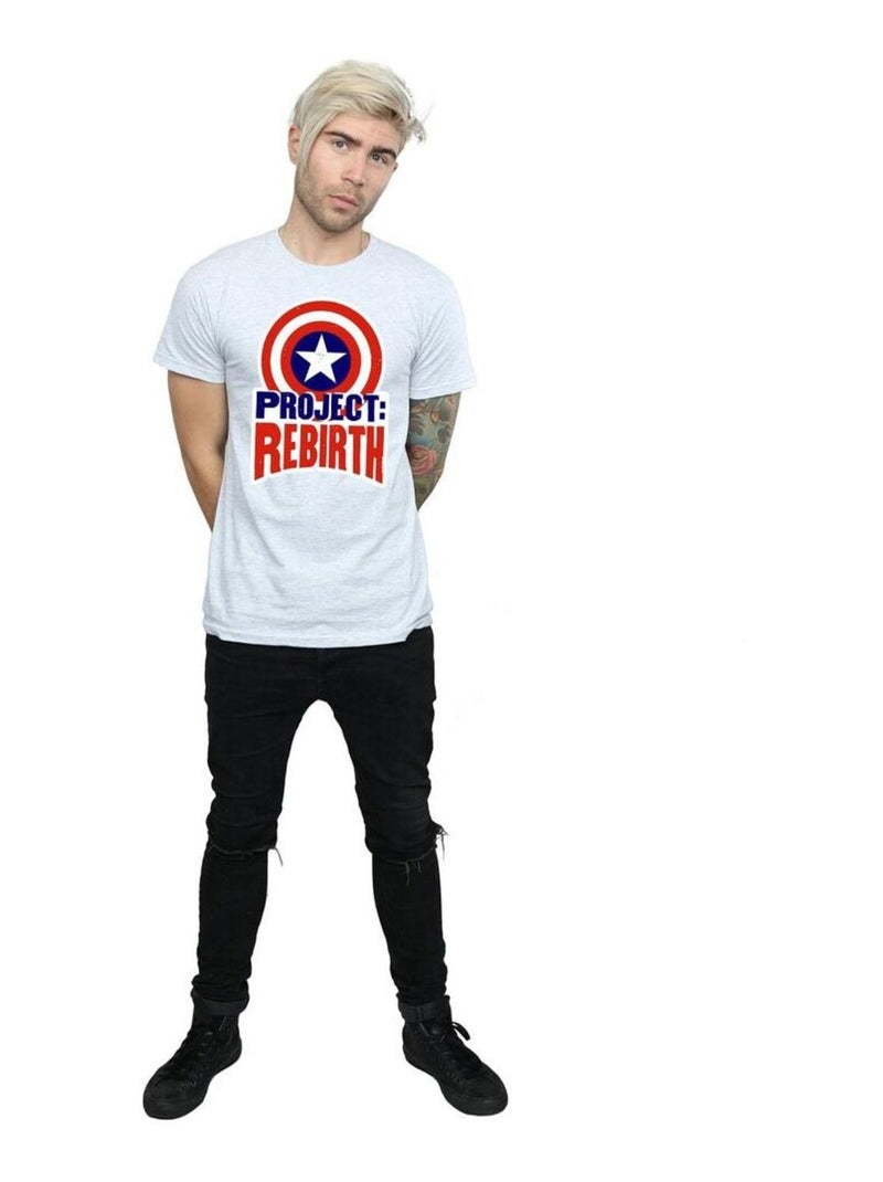 Marvel - T-shirt PROJECT REBIRTH Gris chiné - Kiabi
