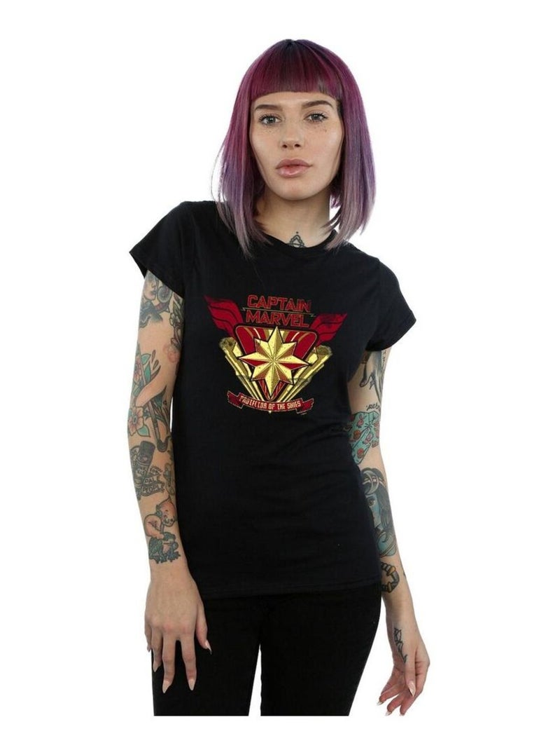 Marvel - T-shirt PROTECTOR OF THE SKIES Noir - Kiabi