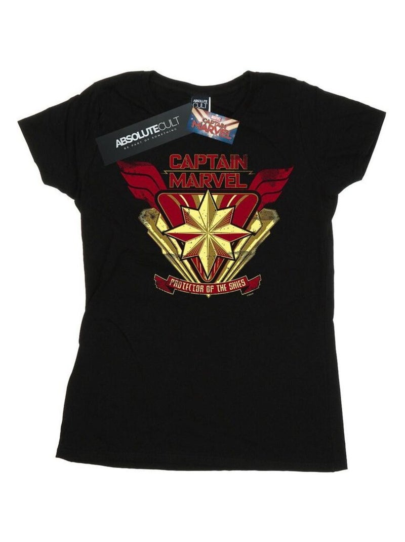 Marvel - T-shirt PROTECTOR OF THE SKIES Noir - Kiabi