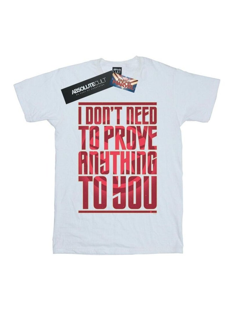 Marvel - T-shirt PROVE ANYTHING Blanc - Kiabi