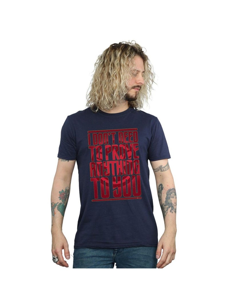 Marvel - T-shirt PROVE ANYTHING Bleu marine - Kiabi