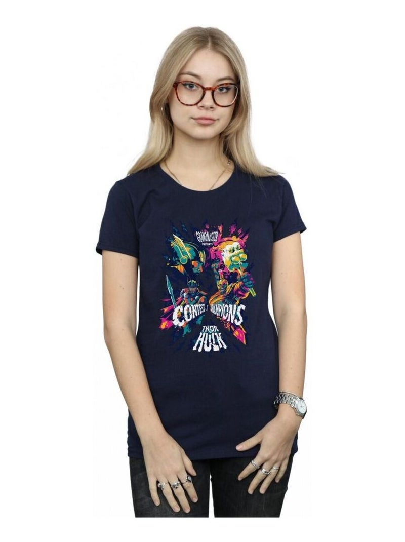Marvel - T-shirt RAGNAROK Bleu marine - Kiabi