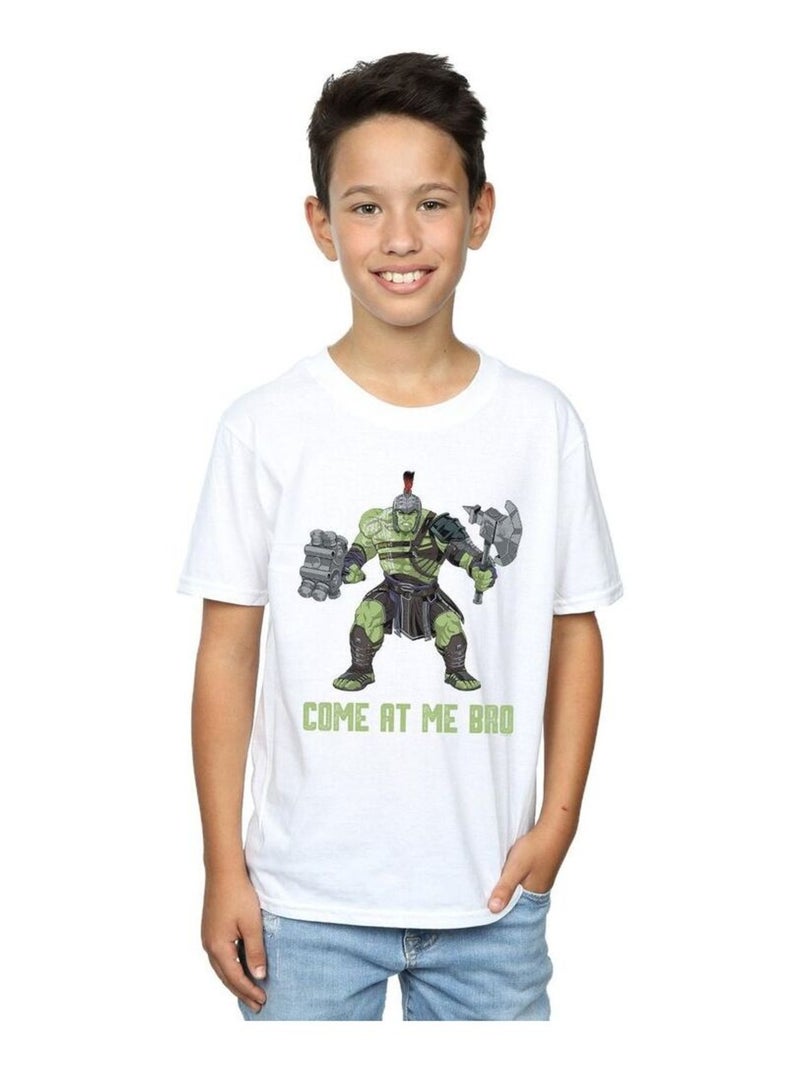 Marvel - T-shirt RAGNAROK COME AT ME BRO Blanc - Kiabi