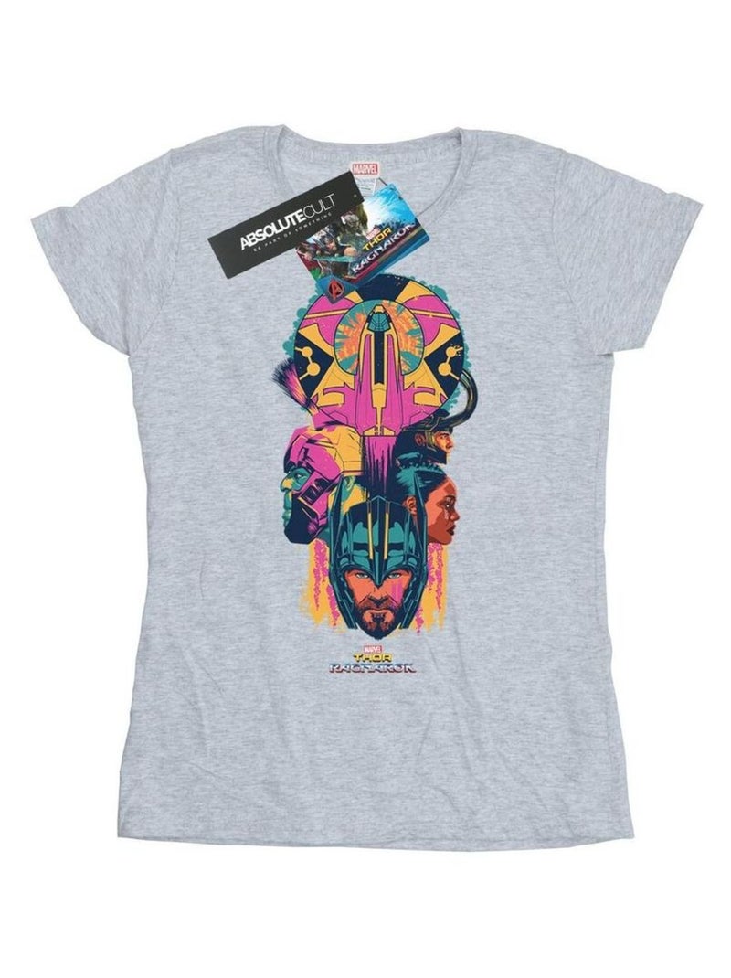 Marvel - T-shirt RAGNAROK Gris chiné - Kiabi