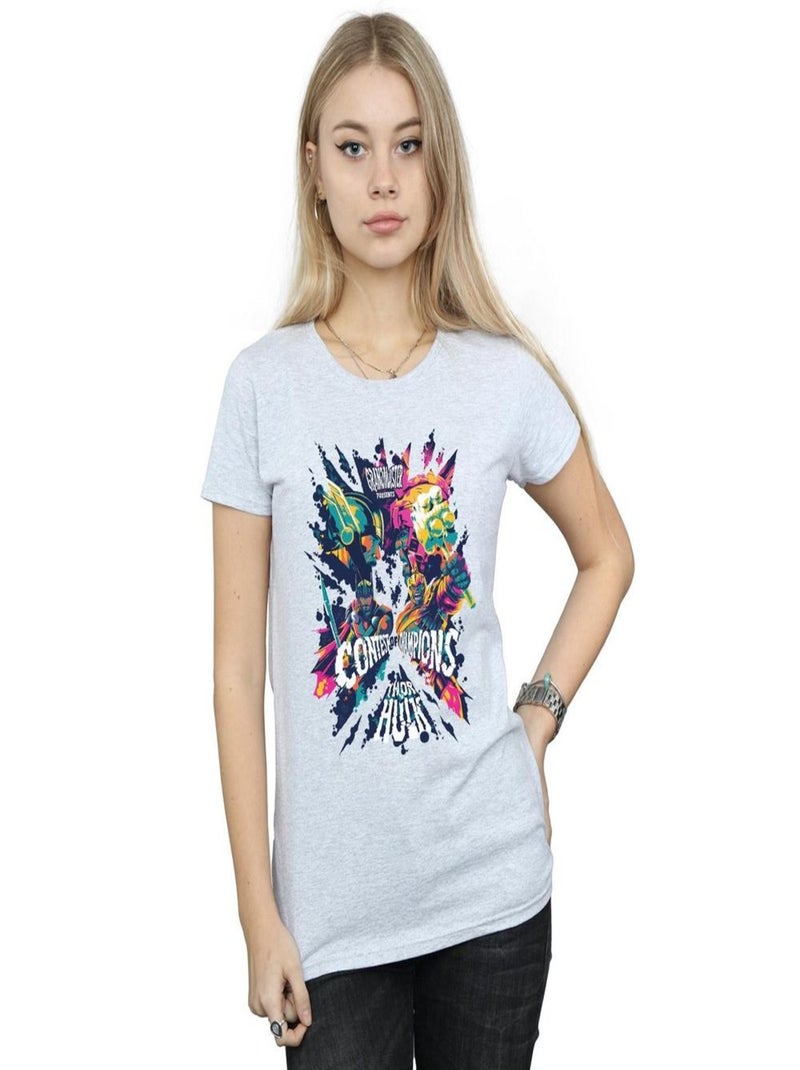 Marvel - T-shirt RAGNAROK Gris chiné - Kiabi