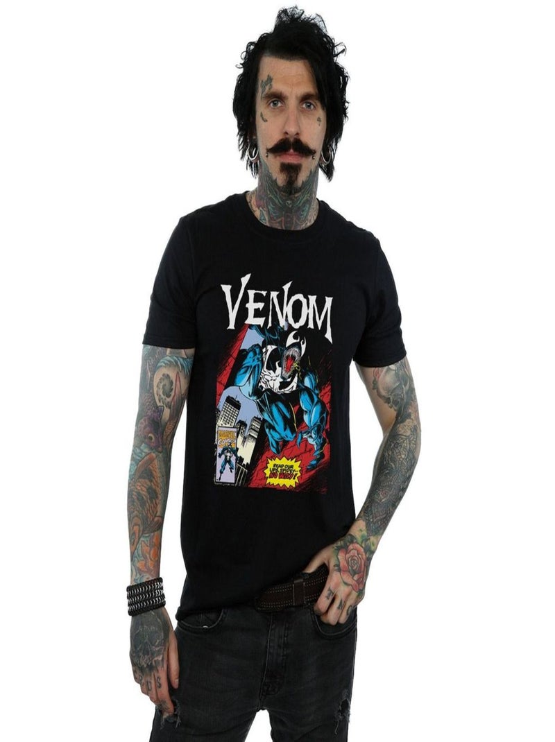 Marvel - T-shirt READ OUR LIPS Noir - Kiabi