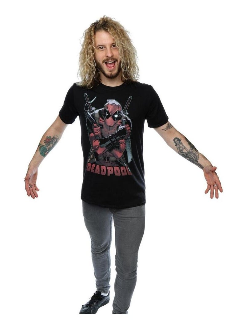 Marvel - T-shirt READY FOR ACTION Noir - Kiabi