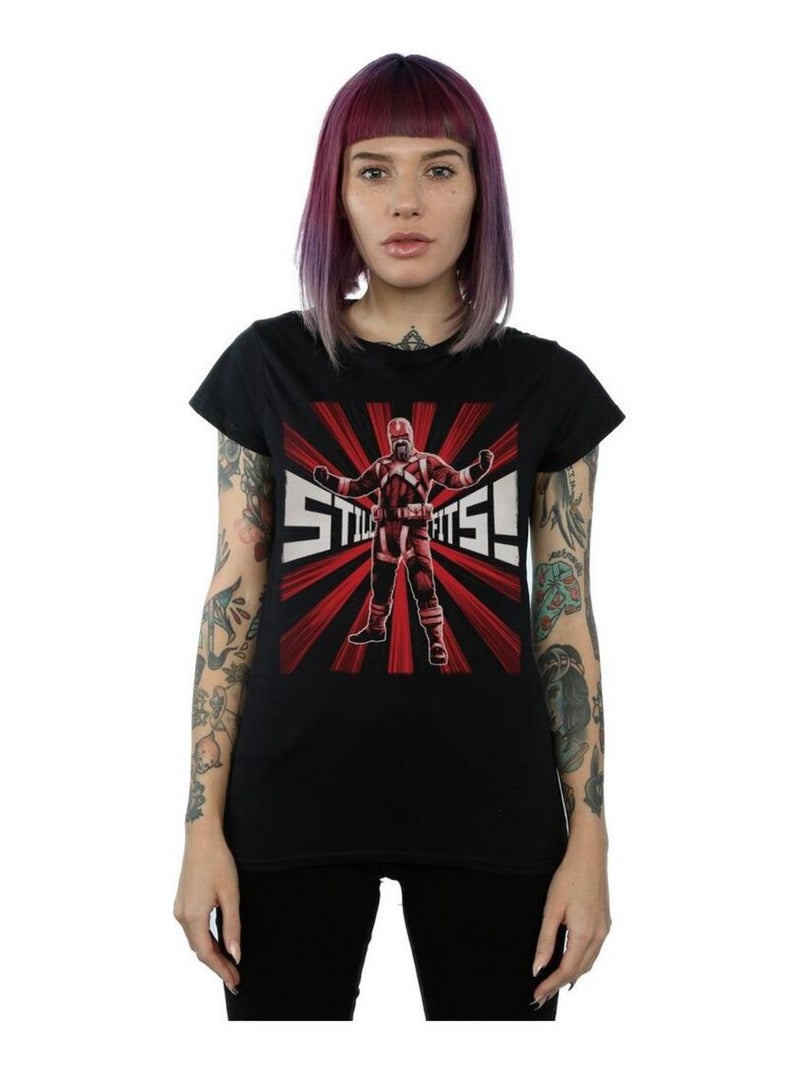 Marvel - T-shirt RED SPARROW FITS Noir - Kiabi