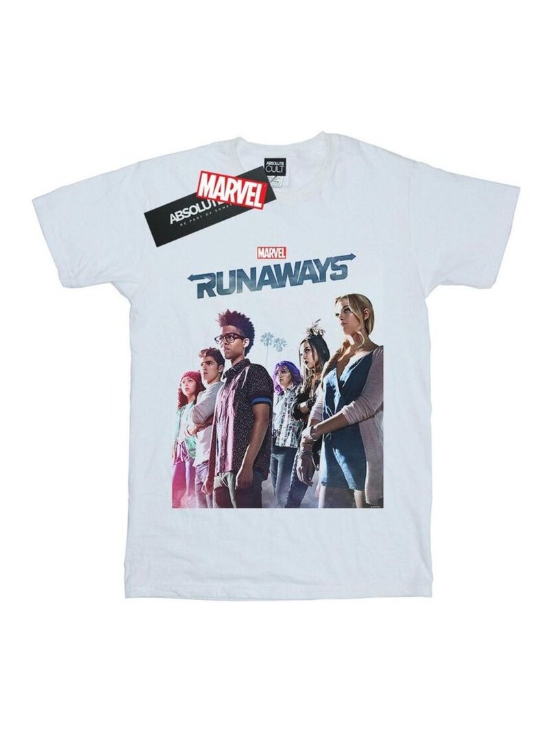 Marvel - T-shirt RUNAWAYS Blanc - Kiabi