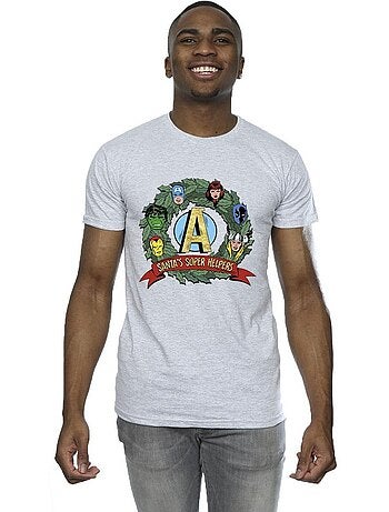 Marvel - T-shirt SANTA'S SUPER HELPERS