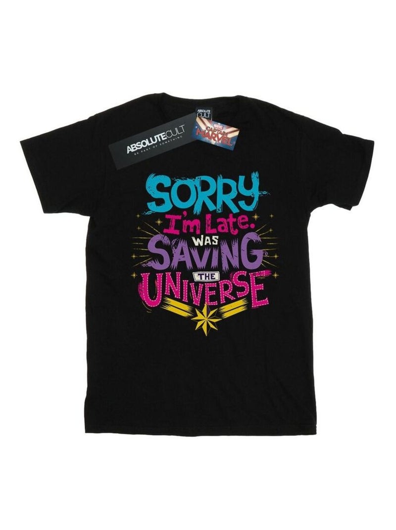 Marvel - T-shirt SAVING THE UNIVERSE Noir - Kiabi