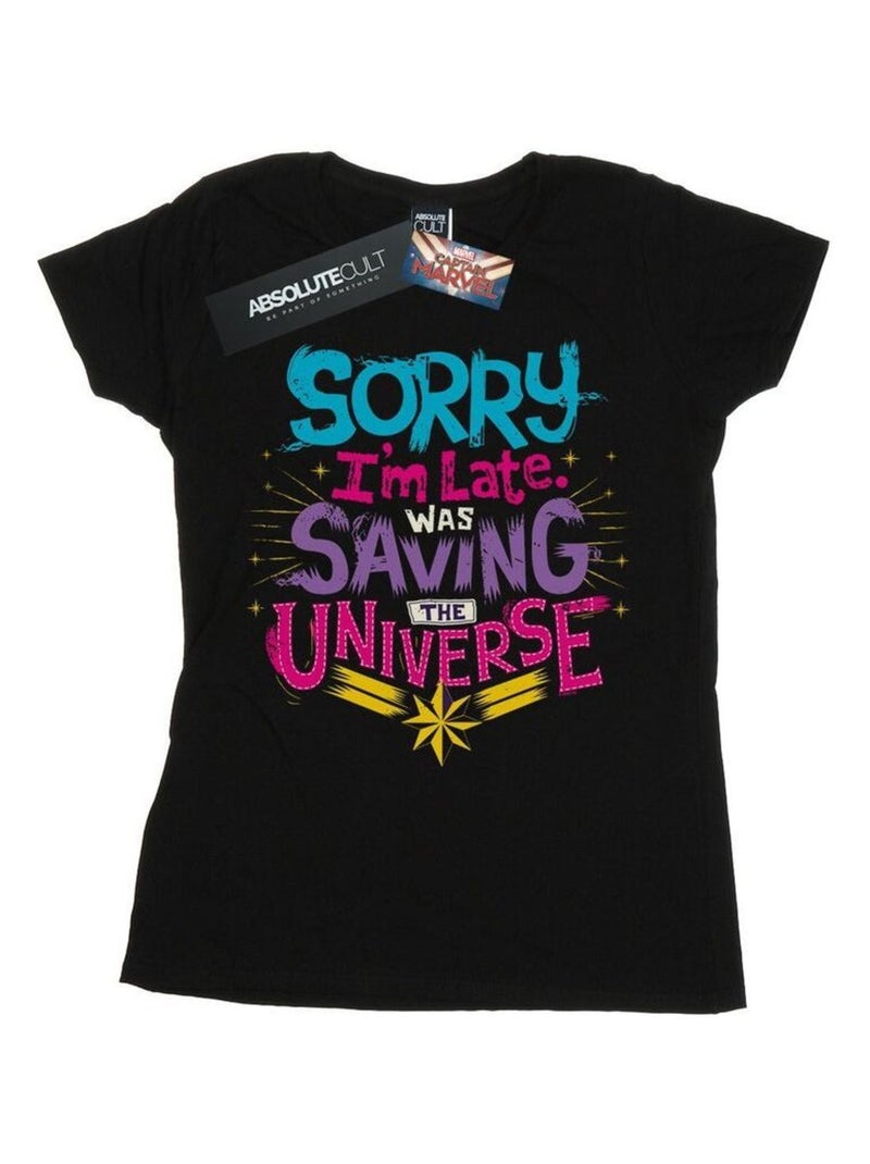 Marvel - T-shirt SAVING THE UNIVERSE Noir - Kiabi