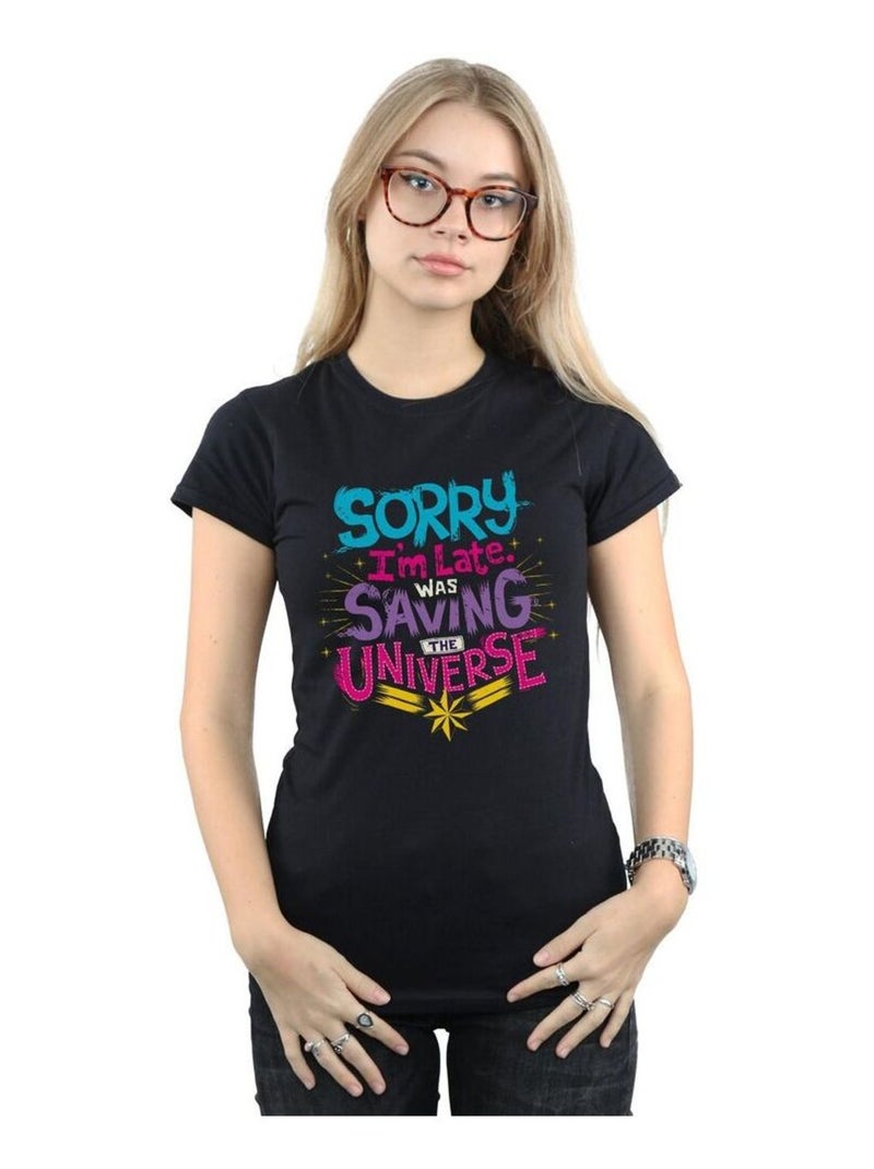 Marvel - T-shirt SAVING THE UNIVERSE Noir - Kiabi